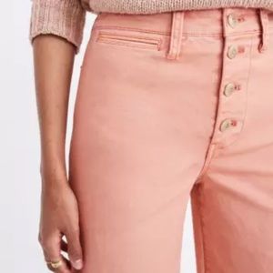 COPY - Madewell- Emmett wide-leg crop pants:button front